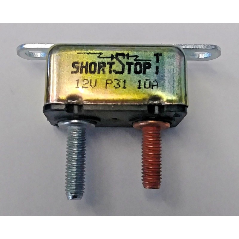 Bussmann Short Stop 71106 10 Amp Auto Reset Circuit Breaker 12 Volt (1 Piece)