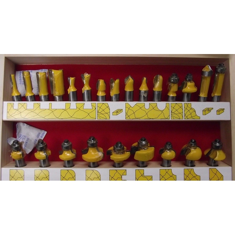 Carb Tech CT1224K 24pc. 1/2" Carbide Router Bit Set