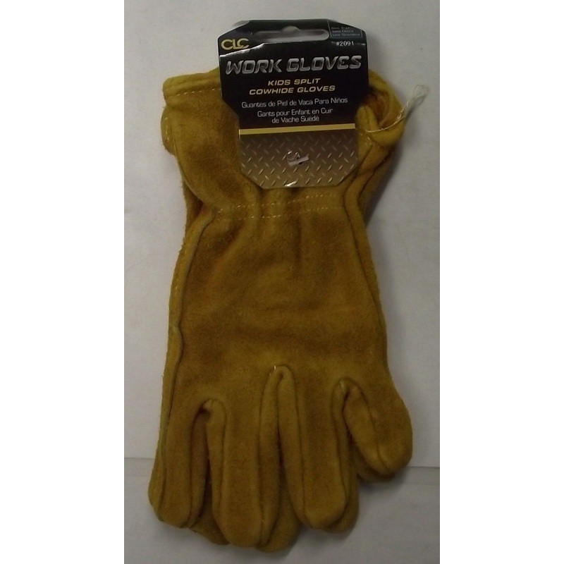 Custom Leathercraft 2091 Split Cowhide Gloves Kids