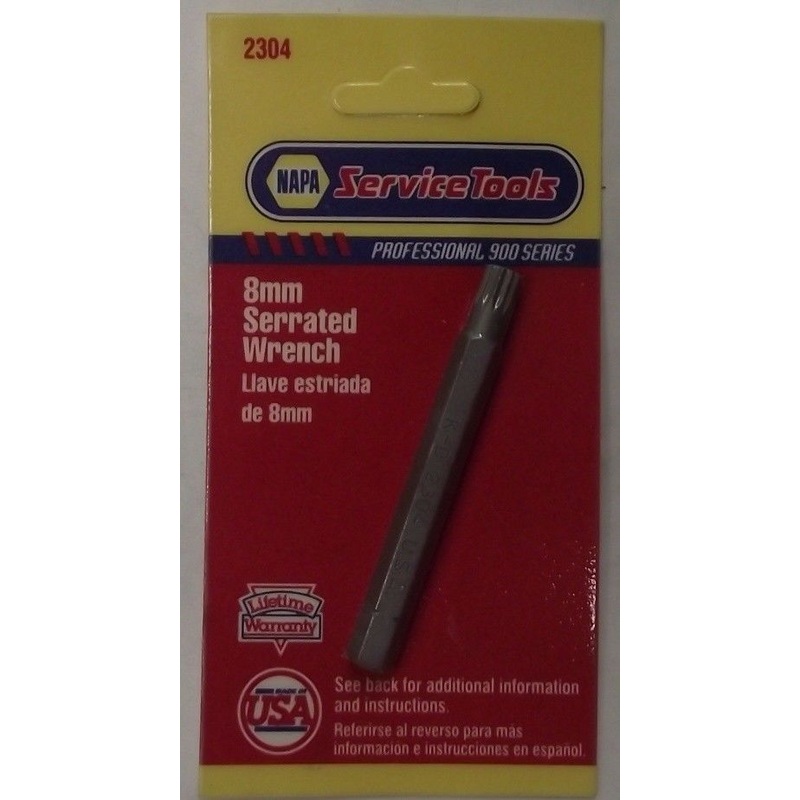 Napa KD 2304 8mm Serrated Wrench USA