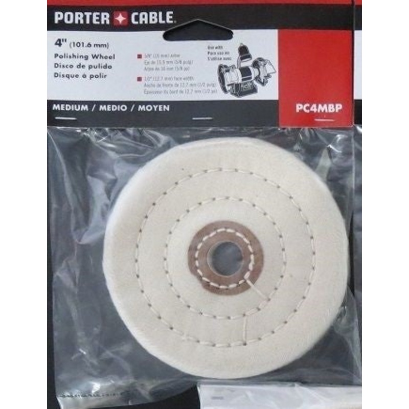 Porter Cable PC4MBP 4" Firm Buffing Pad White