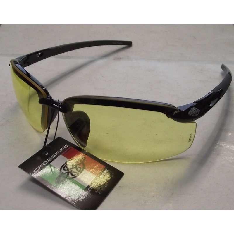 Radians 2955 Crossfire Safety Glasses Amber Lens