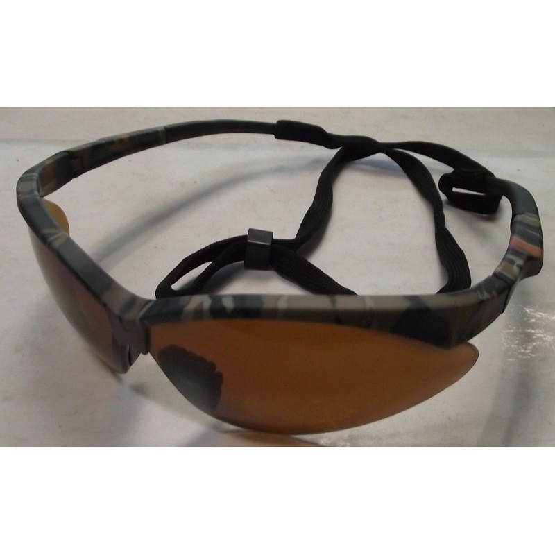 Radians APJ4-B1 Rad-Apocalypse Junior Safety Glasses - Small Camo Frame - Bronze