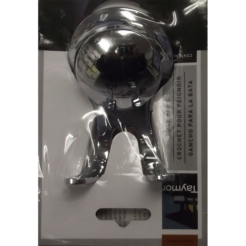 Taymor 02-D7702 Contempra Series Double Robe Hook, Polished Chrome