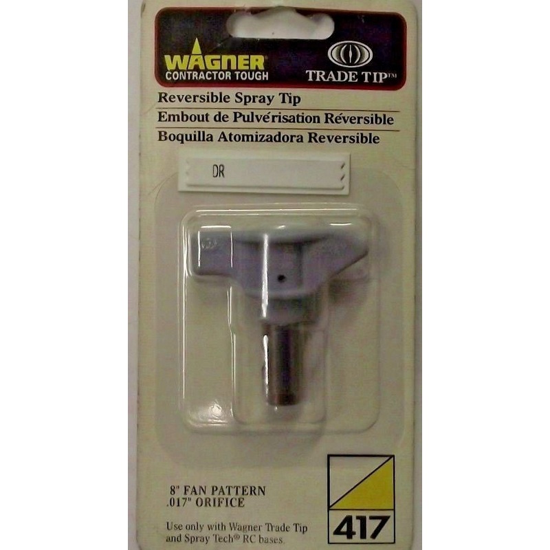 Wagner 417 Reversible Spray Tip 8" Fan Pattern USA