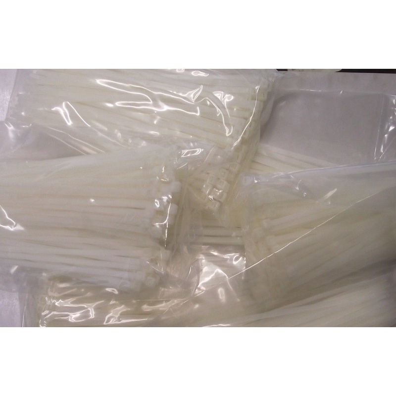 3M 792 Natural Cable Ties 7 1/2" 7 Bags of 100pcs. 700pcs. Total Made in the USA