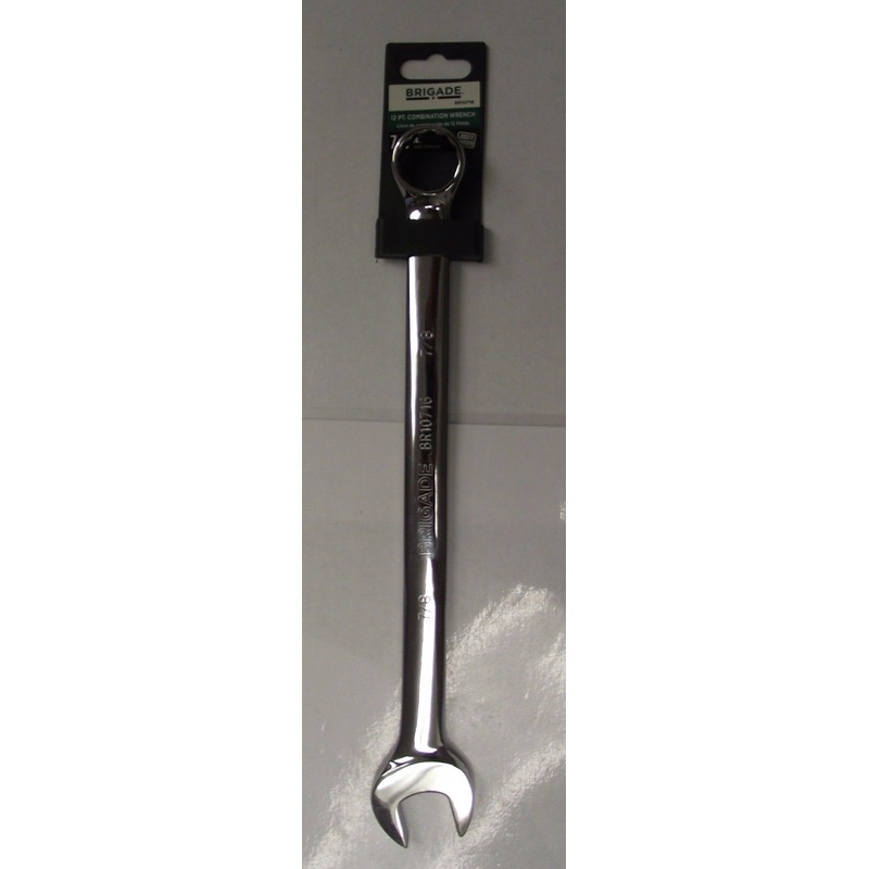 Brigade BR10716 7/8" Full Polish Combination Wrench 12 Point
