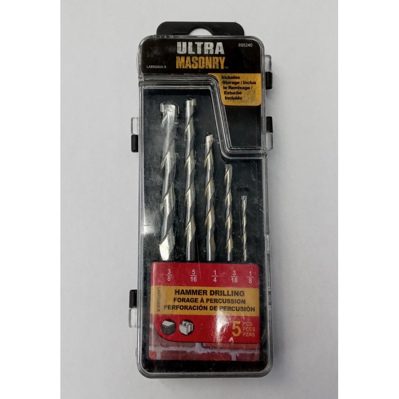 Mibro 895240 5-Piece Ultra Masonry Drill Bit Set