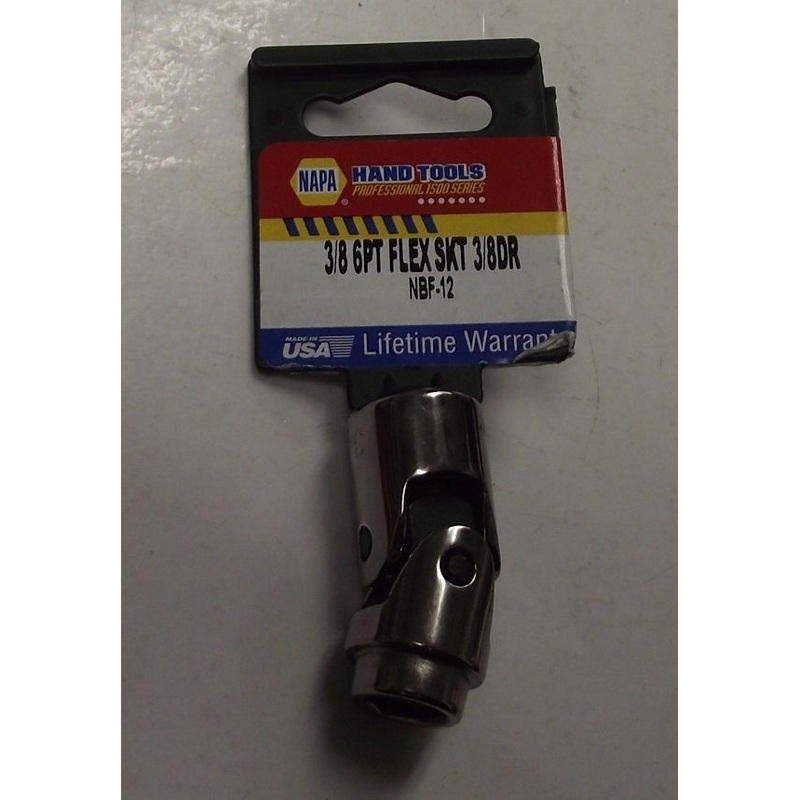 Napa NBF-12 3/8" Drive 3/8" Flex Socket 6pt. USA