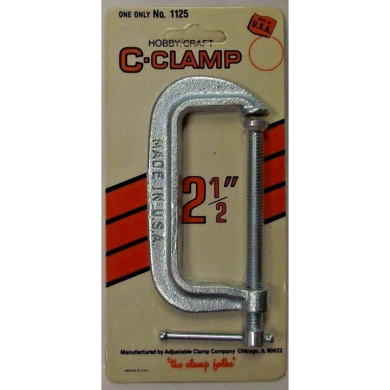 Pony Tools 1125 Hobby Craft C-Clamp 2-1/2" USA