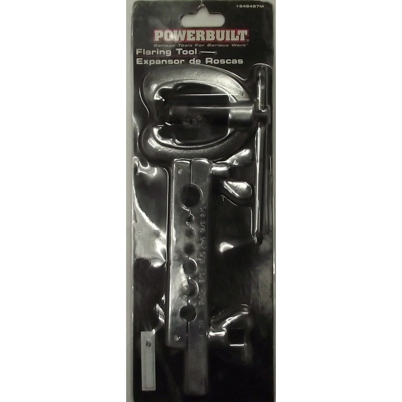Powerbuilt 648487M Flaring Tool Sizes 3/16" Thru 5/8"