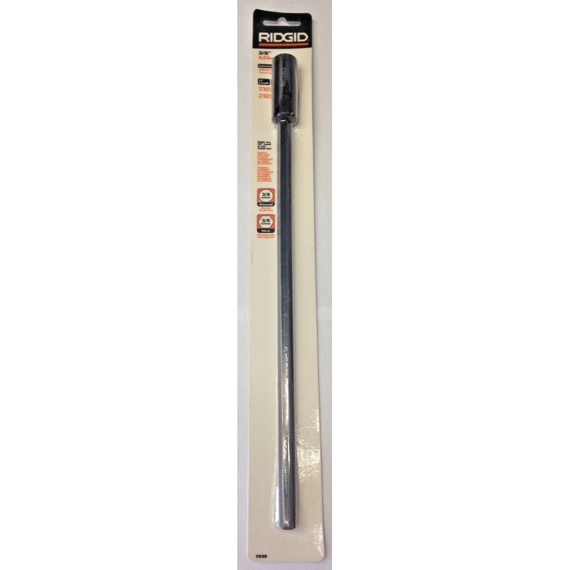 Ridgid 7035 3/8" Hex Drill Bit 12" Extension For Hole Saw Arbors & Hex Drills