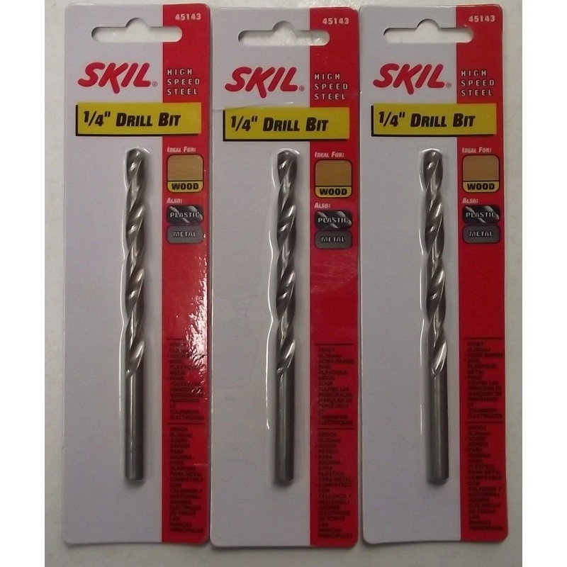 Skil 45143 1/4" High Speed Drill Bit 3pcs.