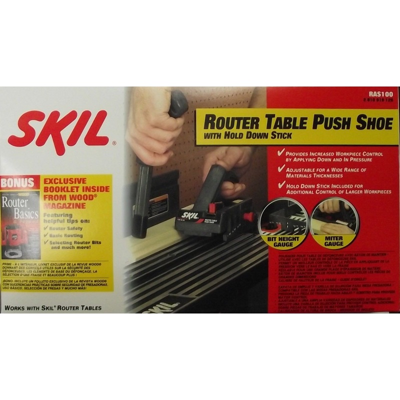 SKIL RAS100 Router Table Push Shoe With Hold Down Stick USA