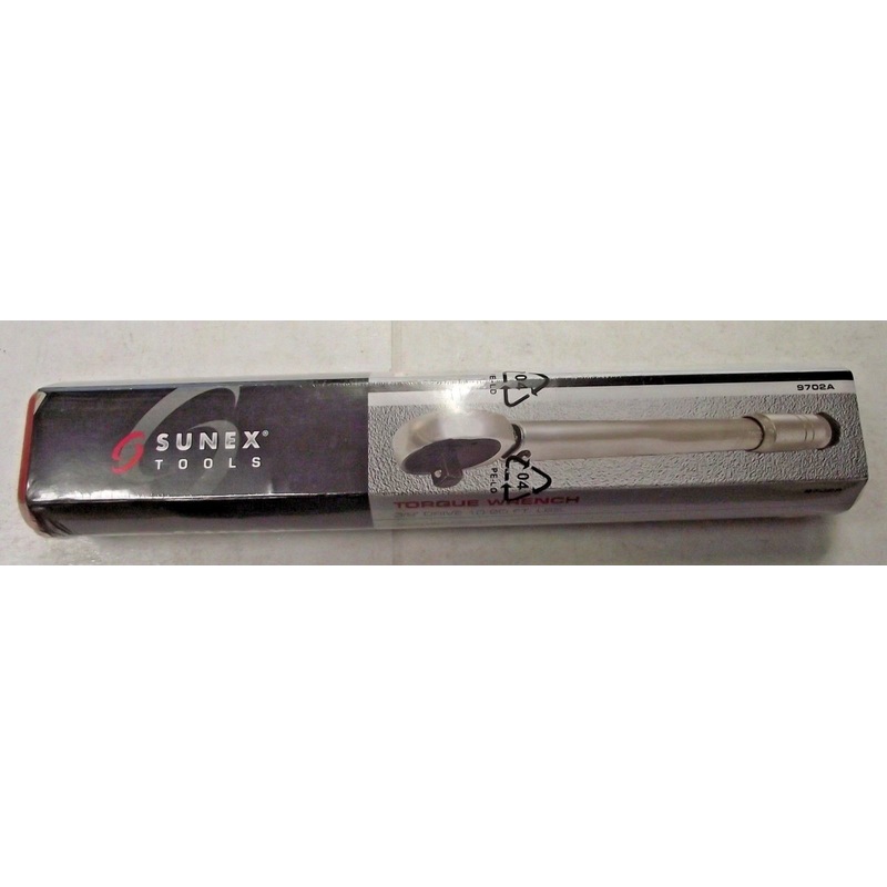 Sunex International 9702A 3/8-inch Torque Wrench 10- 80 FT. LBS With Case