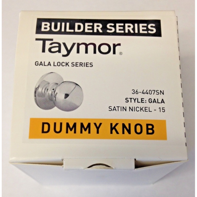 Taymor 36-4407SN Dummy Knob Door Handle Satin Nickel Builder Series
