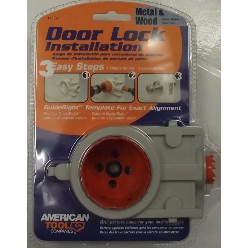 American Tool by Irwin 17104 Bi-Metal Door Lock Installation Kit