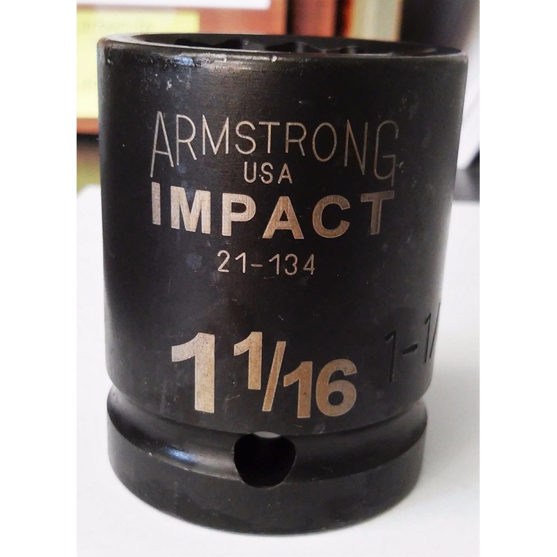Armstrong 21-134 3/4" Drive 1-1/16" Impact Socket 12 Point USA