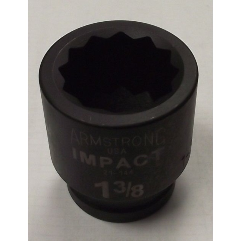 Armstrong 21-144 3/4 Drive 1-3/8" 12pt. Impact Socket USA
