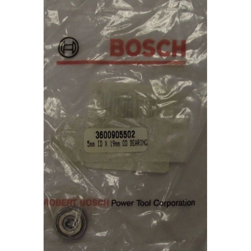 Bosch 3600905502 Ball Bearing 5MM I.D. x 19MM O.D. (for 85612M)