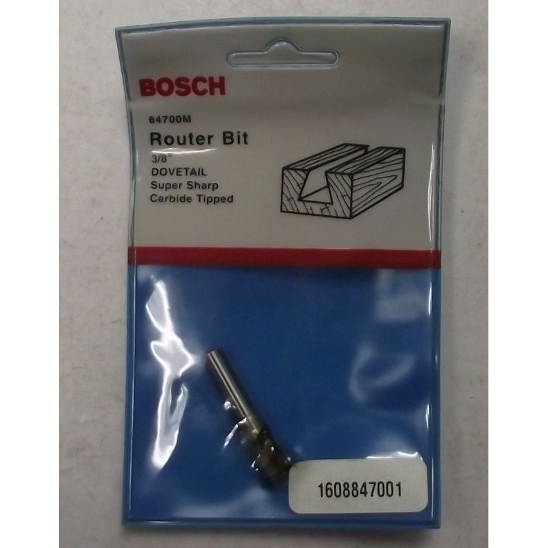 Bosch 84700M Dovetail Router Bit 1/4" Shank 3/8" Cut 3/8" Diameter USA