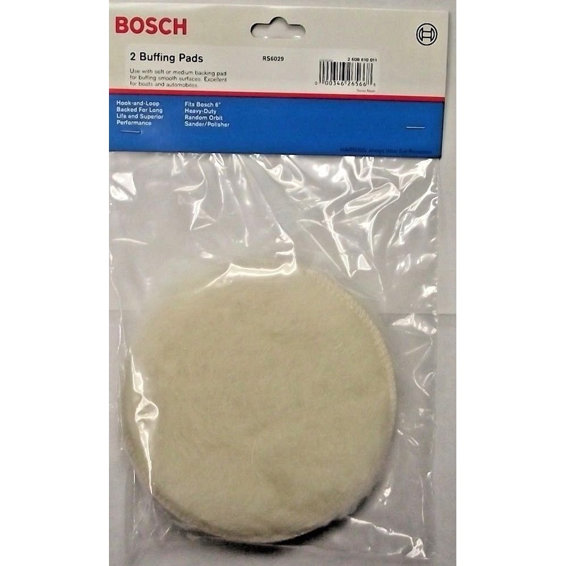 Bosch RS6029 Hook & Loop Buffing Pads 2 Buffing Pads