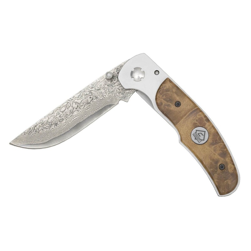 Coast C244305 Knife Large Thuya Damascus Folder