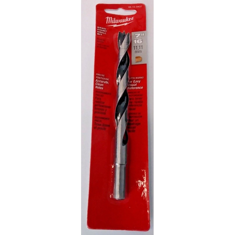 Milwaukee 48-15-0437 7/16" Brad Point Drill Bit