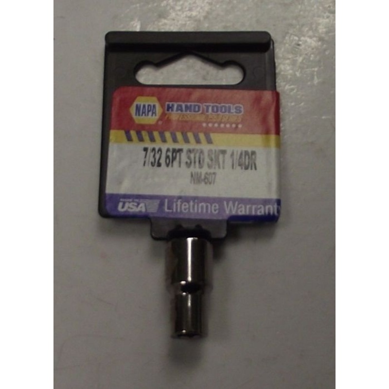 Napa NM-607 1/4" Drive 7/32" 6pt. Socket USA