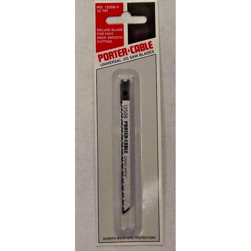 Porter Cable 12508-5 5pk. 10TPI 3-5/8" U-Shank Jig Saw Blades