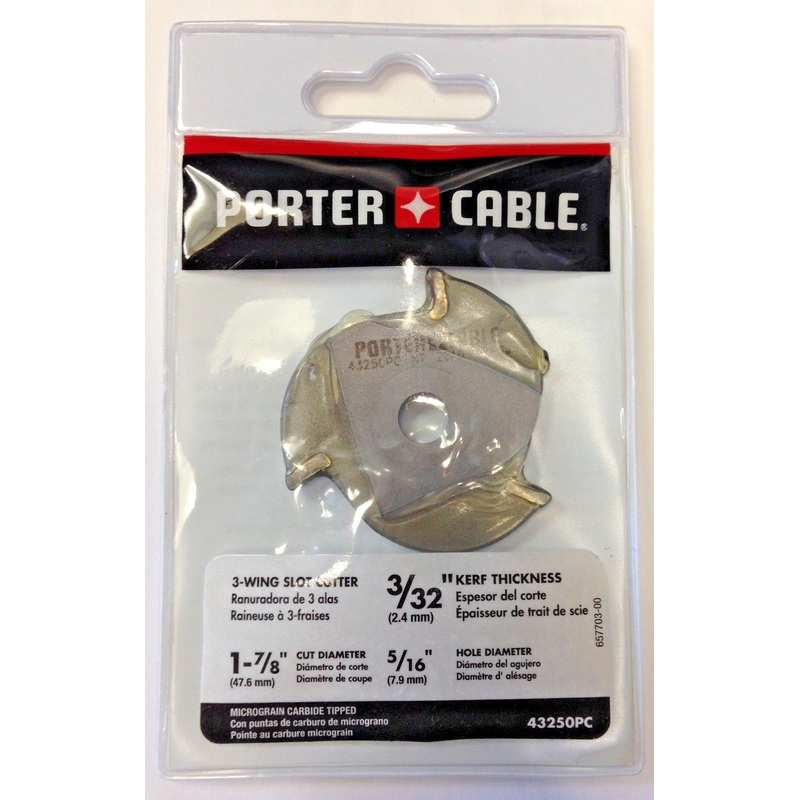 Porter Cable 43250PC 3-Wing Slot Cutter