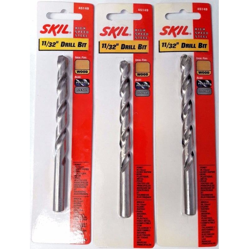 Skil 11/32" High Speed Steel Drill Bit 45149 3PKS
