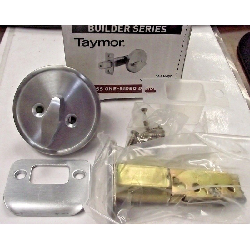 Taymor 36-2100SC Keyless One Sided Deadbolt Satin Chrome Builder Series