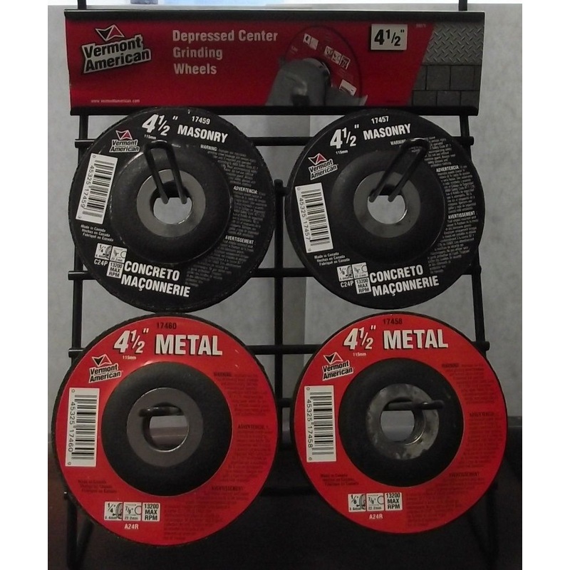 Vermont American 94079 4-1/2" X 1/4" X 7/8" Metal & Masonry Grinding Wheel Merch