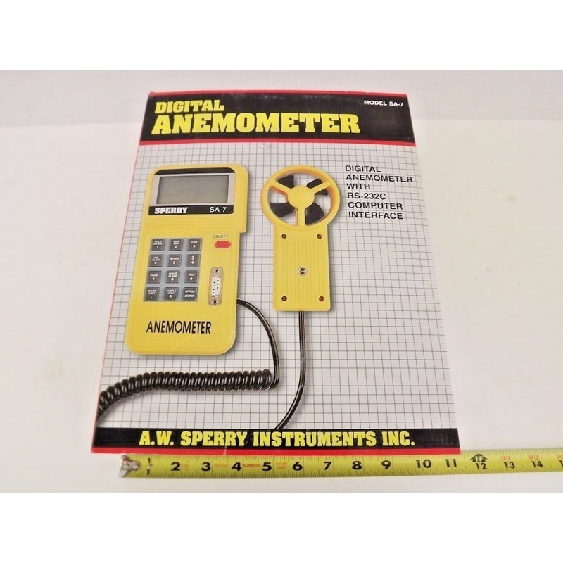 A.W. Sperry SA-7 Wind Air Flow Velocity Digital Anemometer
