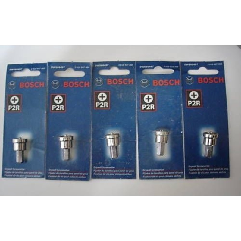 Bosch DWS60497 Drywall Screw Setter #2 Phillips 5 Packs