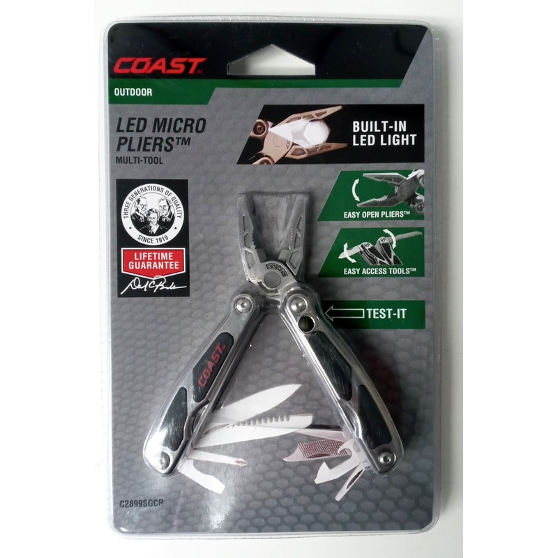 Coast Cutlery C2899SGCP Coast Multi-Tool Micro Pliers (old stock)