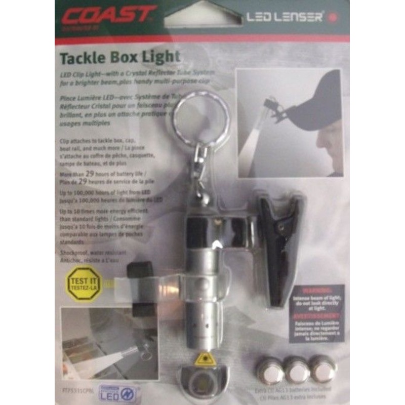 Coast LED Lenser 75331 Tackle Box Flash Light Genuine Nichia LED