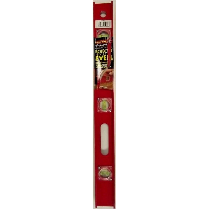 Mayes 10106 24" I-Beam Level Aluminum 3 Vial UN243-24 Made In The USA