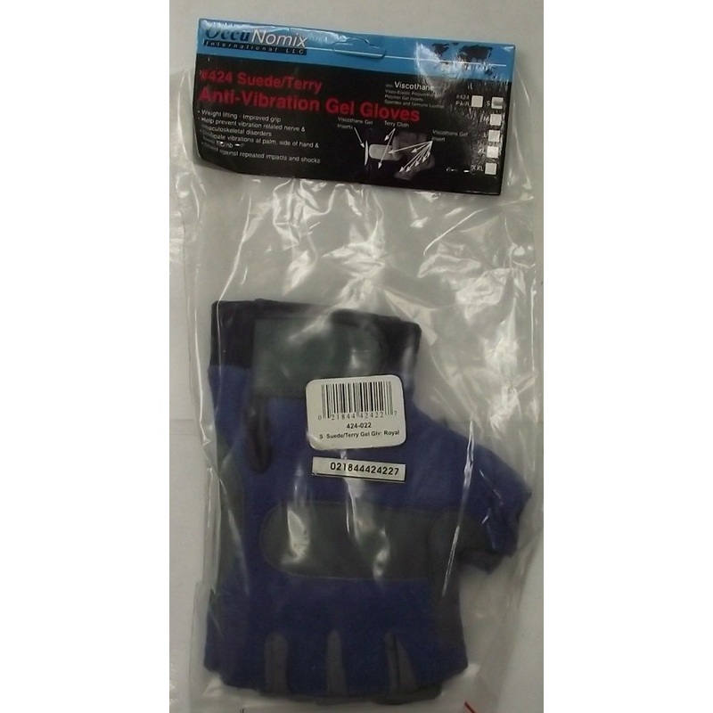OccuNomix 424-022 Anti Vibration Fingerless Gel Gloves Small