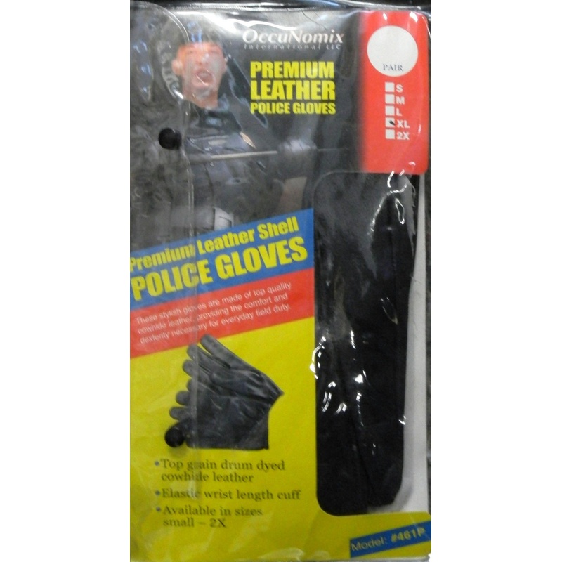 Occunomix Safety OCX-461P XL Premium Leather Police & Security Pair of Gloves