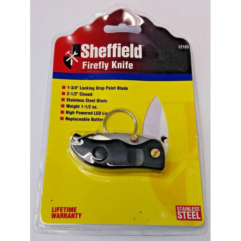 Sheffield 12103 Stainless Steel Folding Firefly Knife