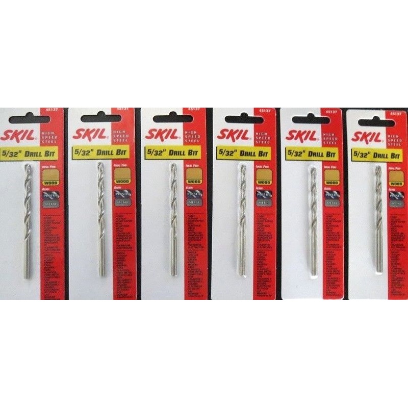 Skil 45137 5/32" HSS Drill Bit 6 Packs