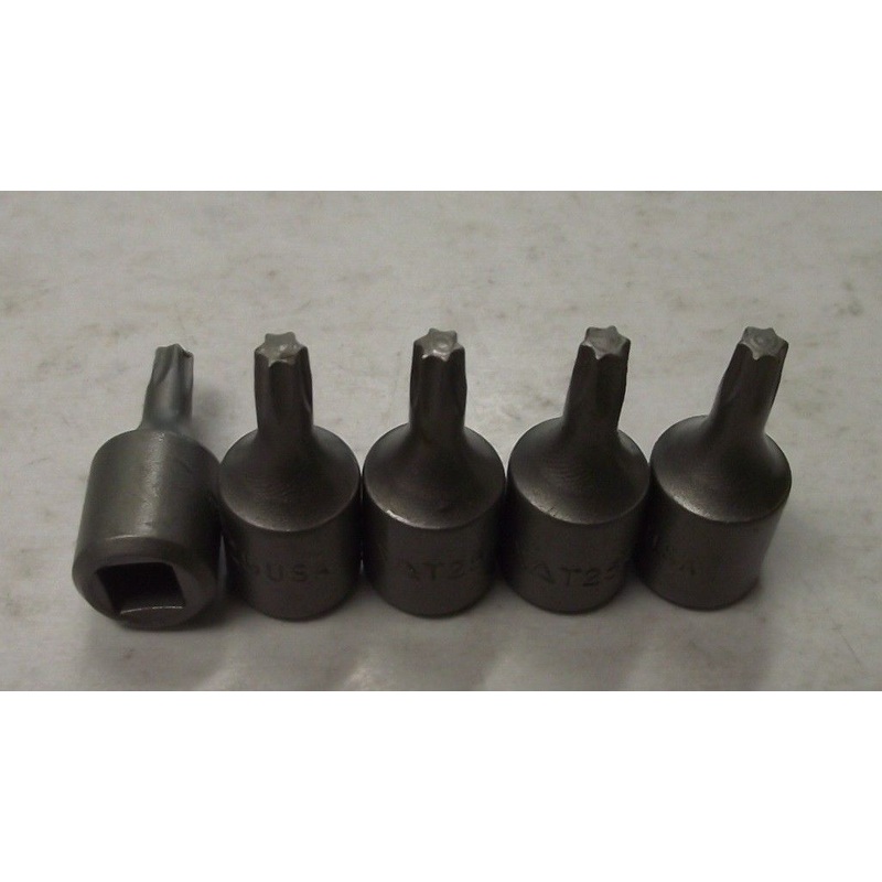 Vermont American 1609427823 T25 1/4" Drive ISO-Temp Torx Socket Bit 5PCS USA