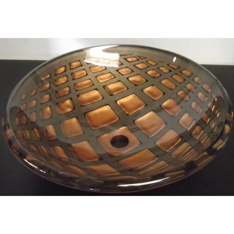 Aviana by Taymor 47-1923X  19" Designer Symmetry Glass Vessel Sink