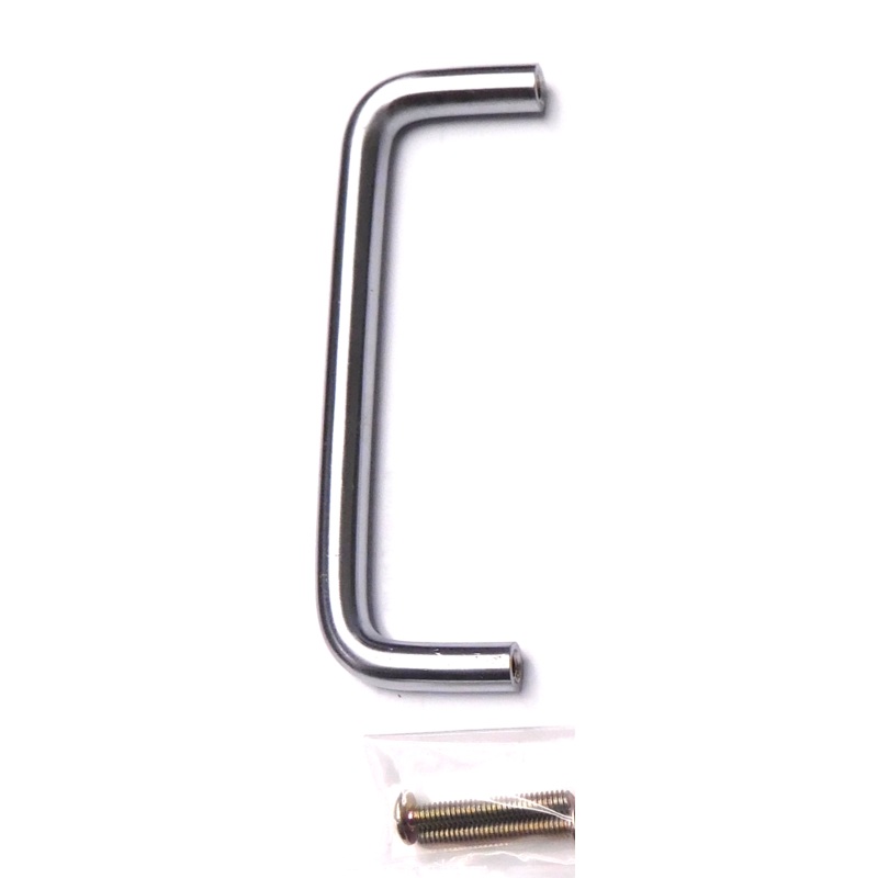 Belwith Cabinet Hardware 4" Satin Chrome Handle Pull PW355-26D