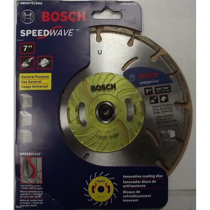 Bosch DBSW761DKO 7" Speedwave Segmented Diamond Blade Swiss Made
