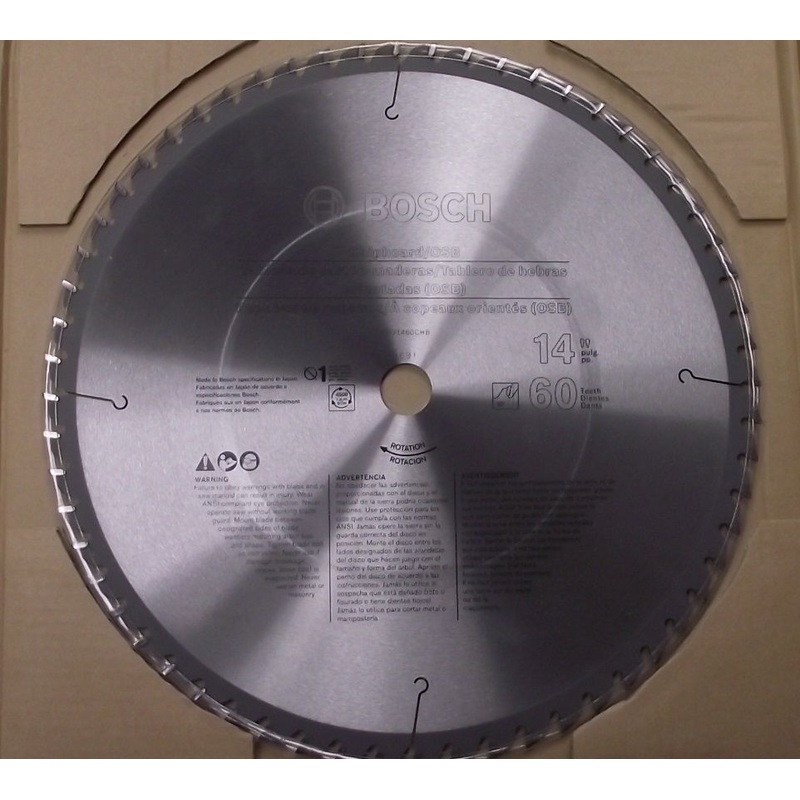 Bosch PRO1460CHB 14" x 60T Chipboard/Osb/Plastic Precision Carbide Saw Blade