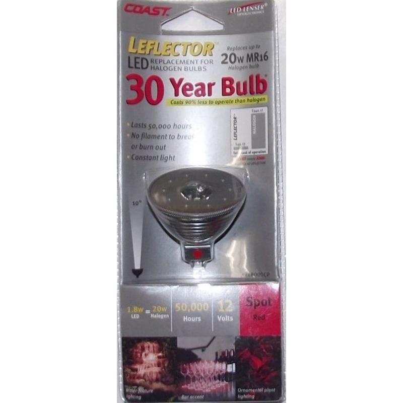 Coast LED Lenser Leflector 8000CP Replacement For Halogen Bulbs UP TO 20w MR16