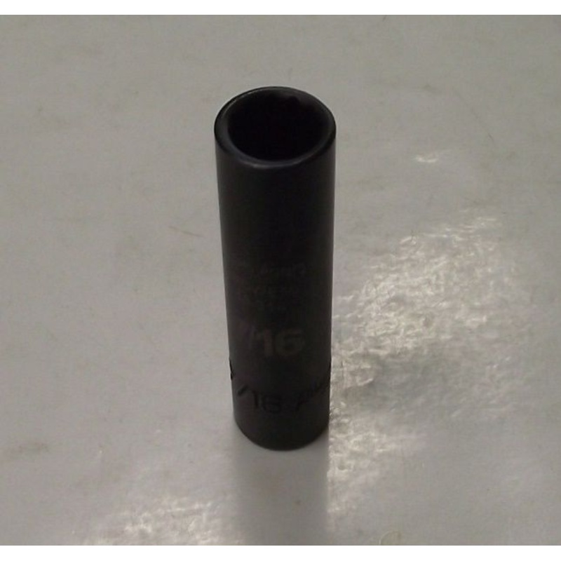Armstrong 19-314 3/8" Drive 12 Point Deep Power Socket 7/16" Black Oxide USA